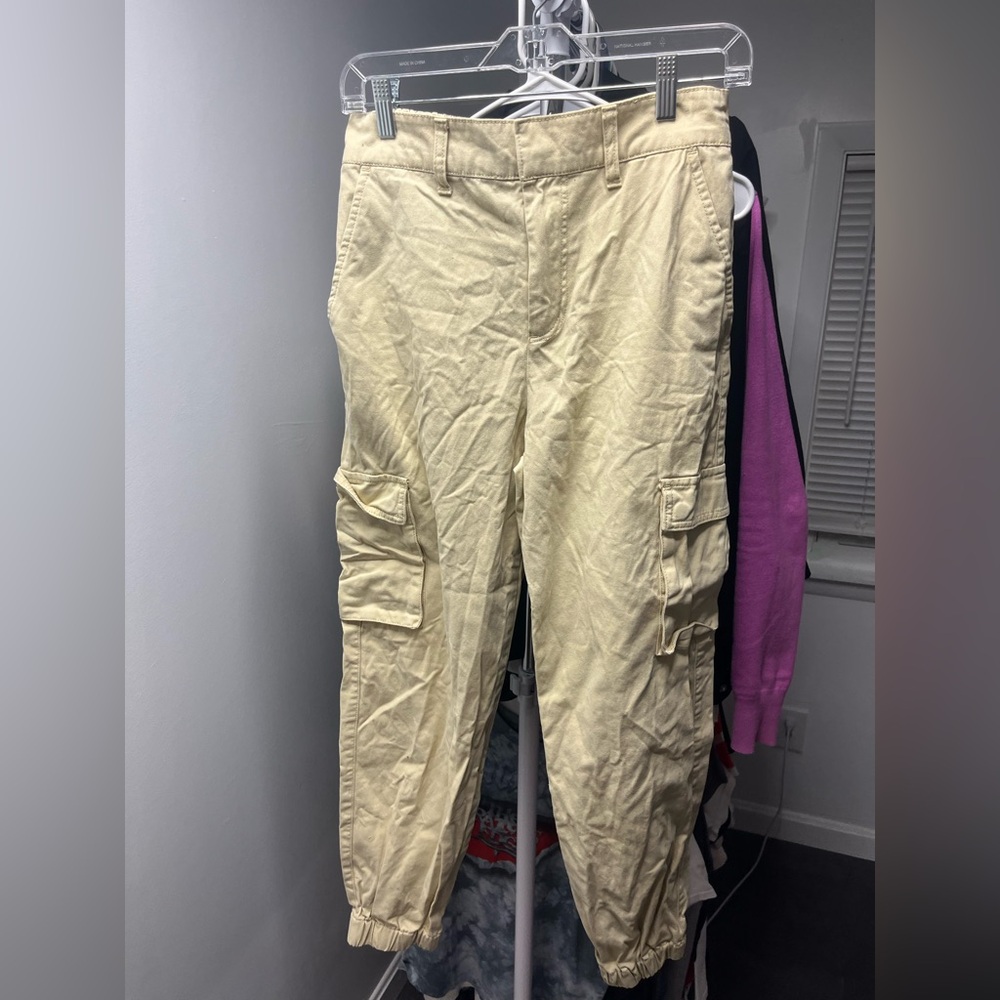 Forever 21 Beige Cargo Joggers